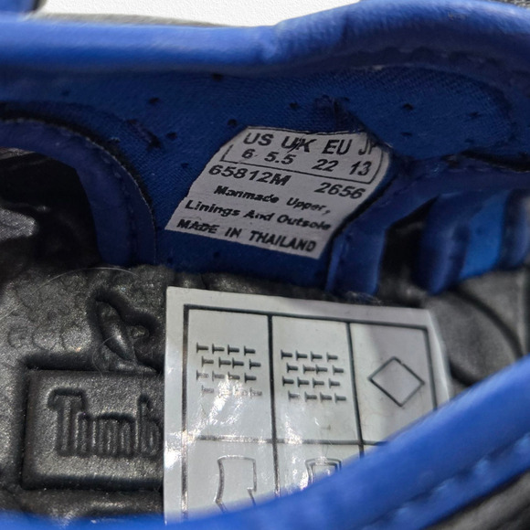 Timberland Infant Boys Black Blue Adjustable Strap Sandals Size 6.5 Toddler NWOB - Picture 5 of 7